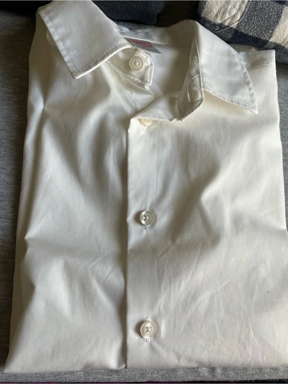 Hanes White Kids Dress Shirt - Classic Button-Down